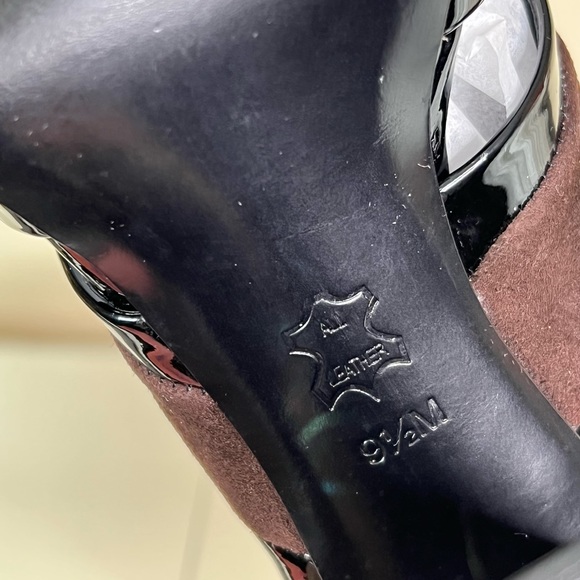 Tory Burch Suede Patent Heel Bootie - Picture 11 of 11